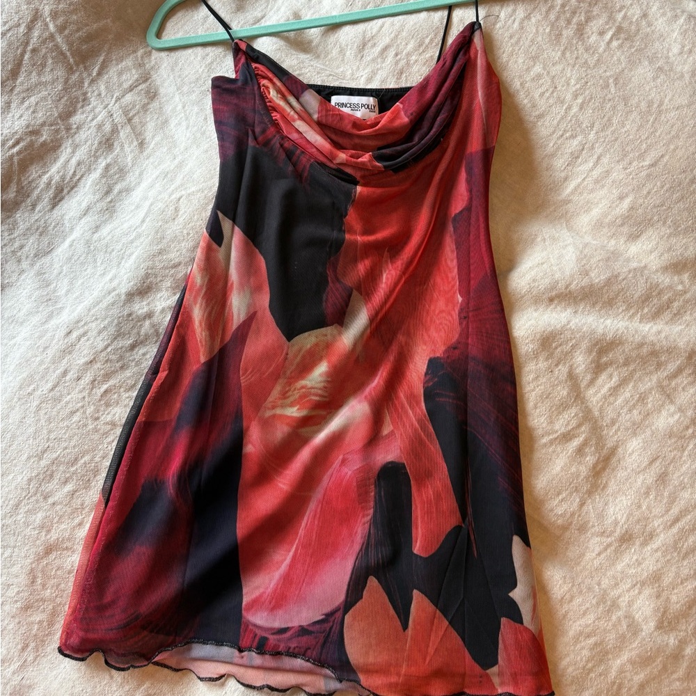 Princess Polly Pink Asymmetrical Sleeveless Camisole